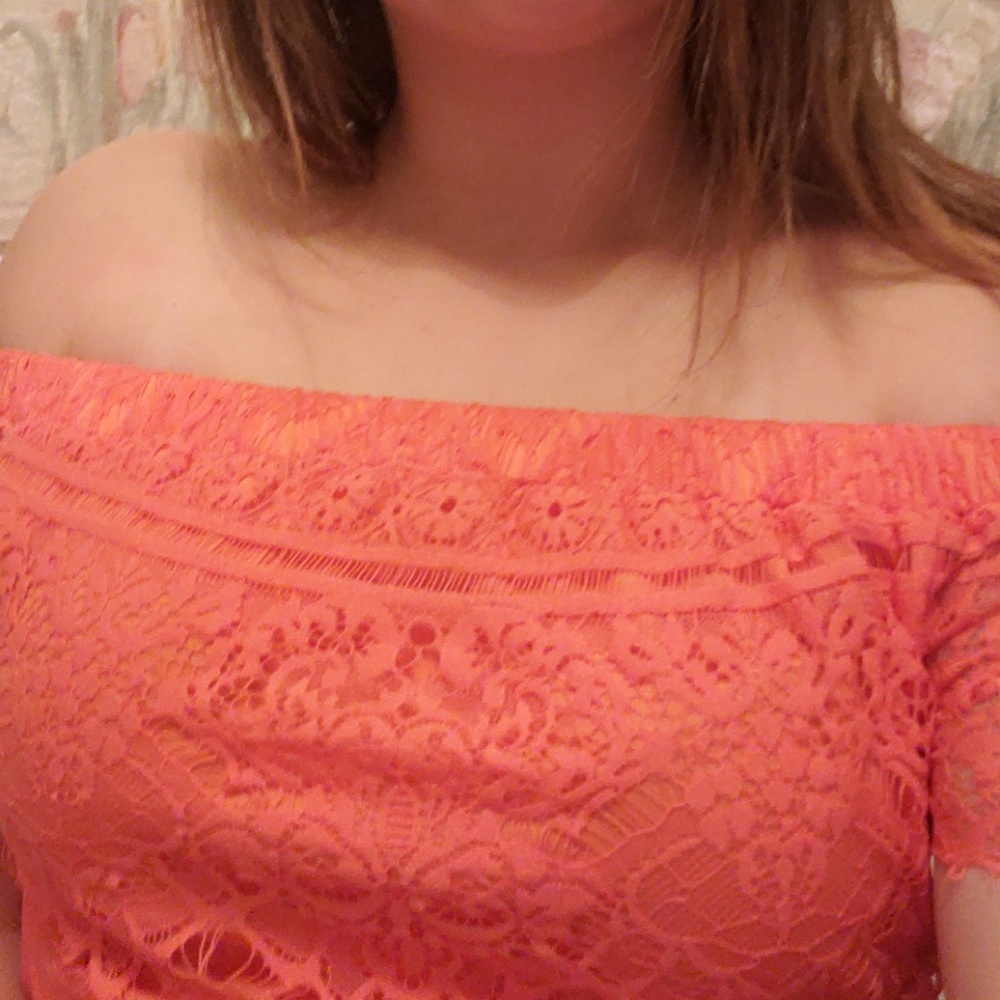 Pink crop top